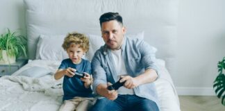 Pappas egentid: balansera familjeliv och nöjesspel utan skuldkänslor spela med barnen